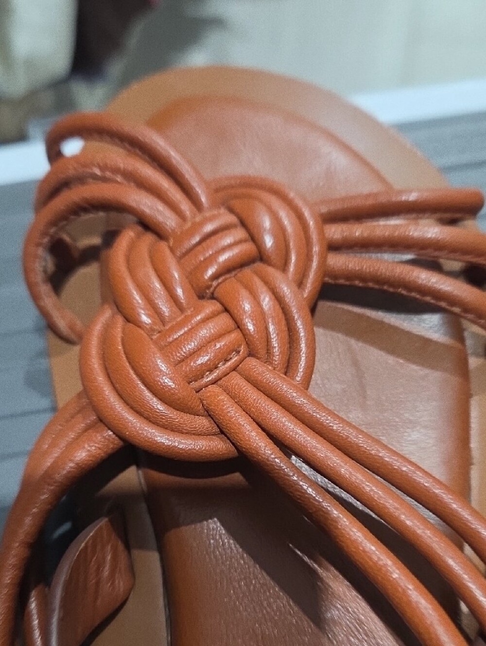 soeur Braided Knot Slingback Sandals - Brown - Picture 9 of 9